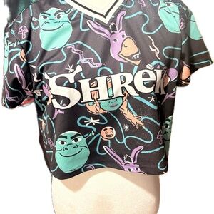 Women’s Shrek Cropped Jersey from Universal Studios-Size XS